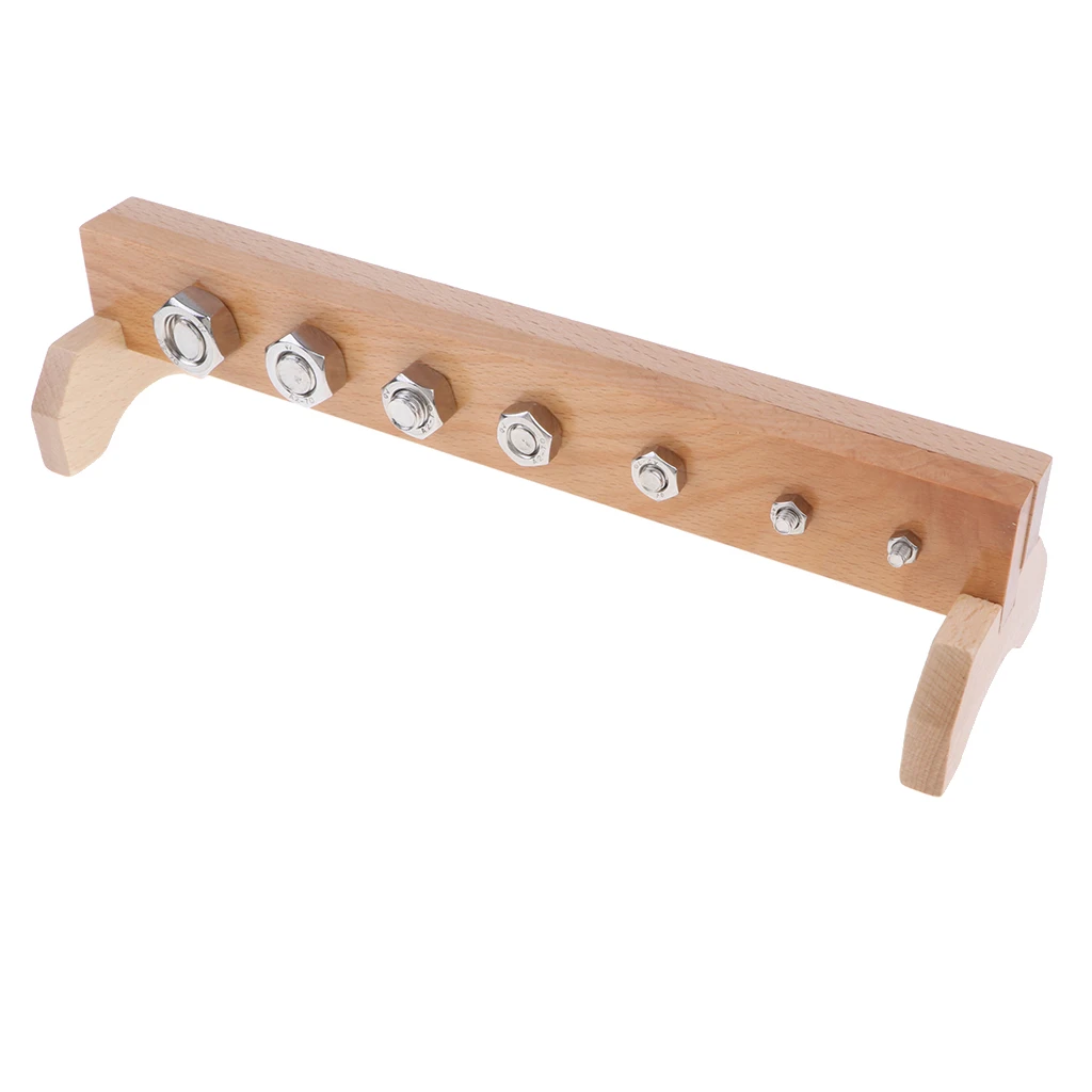 Kids Children's Educational Montessori Teaching Toy - Wooden Screw Board & Nuts Set Early Educational Developmental Toy