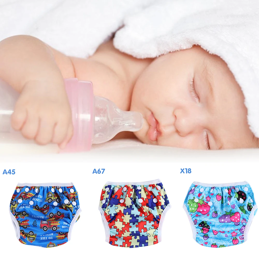 

New Baby Swim Diapers Waterproof Adjustable Cloth Diapers Pool Pant Swimming Diaper Cover Reusable Washable Baby Nappies