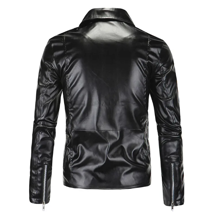 Новый бутик кожаная куртка Для мужчин Мода Multi-молнии Дизайн мотоциклетная кожаная куртка Slim Fit молнии кожаные пальто мужчины 5XL