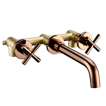 Rose Gold Wall Mounted Bath Tap