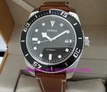 43mm Parnis Sapphire Crystal Japanese 21 jewels Automatic Self-Wind Movement Mechanical watches 5Bar Luminous Men’s watches 286