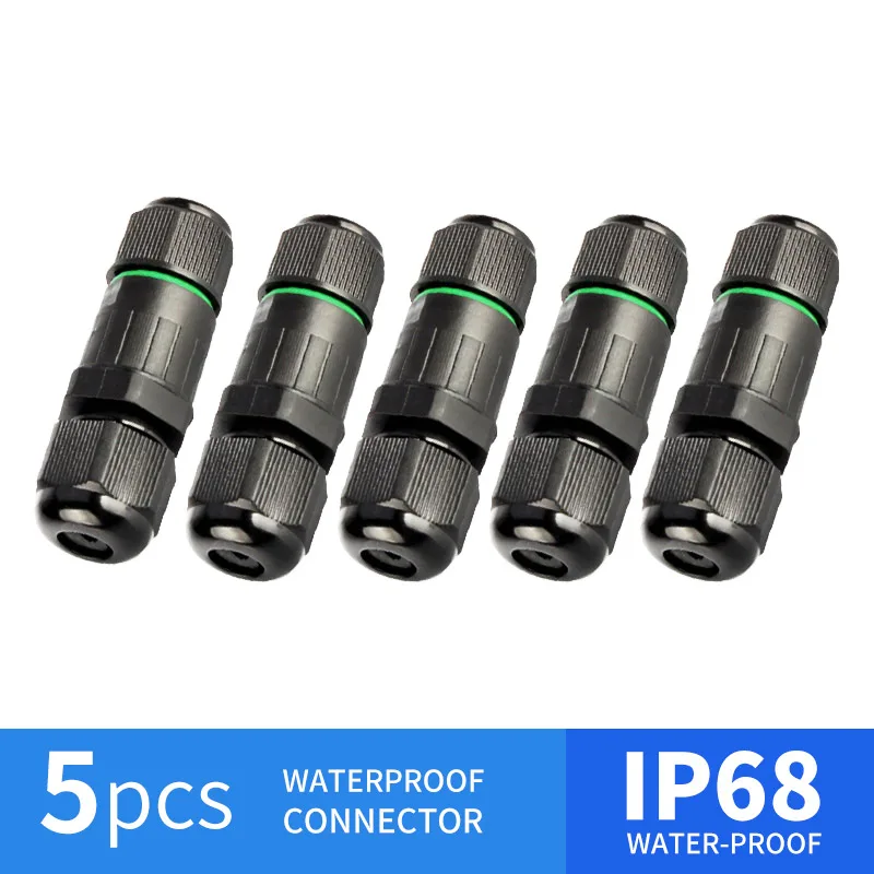 

3Pin IP68 Waterproof Connector Sealed Retardant Terminal Adapter Wire Connector Screw 3 Pin Solderig CA8-PG9-3P Junction Boxs