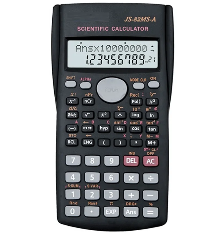 Handheld Compact Scientific Calculator 12 Digit 2 Line Large Display