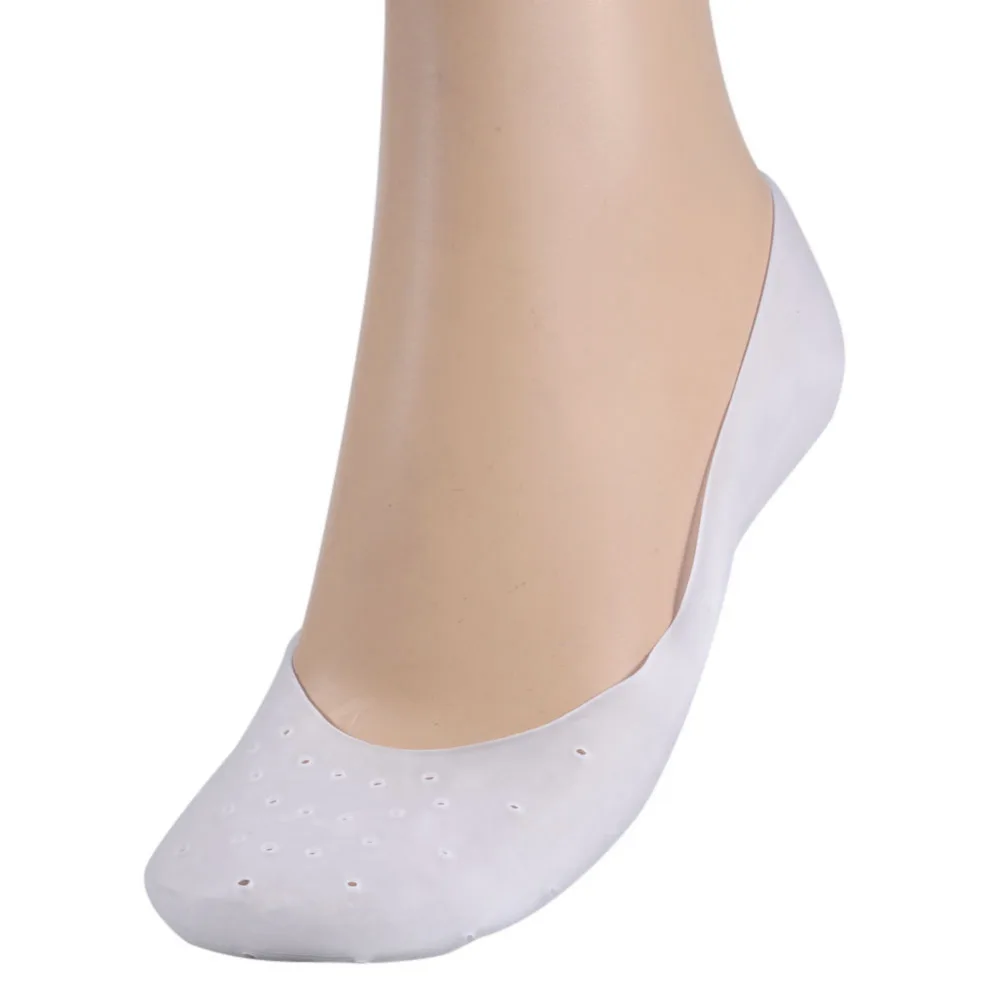 1 пара фирменных деликатных силиконовых увлажняющих гелевых носочков для пятки, таких как трещины, защита и уход за кожей ног, массажер для ног, облегчение боли в ногах