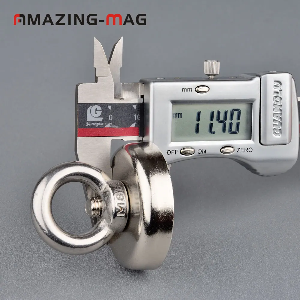 4PC Strong Neodymium Pot Magnet D32*7mm Thread M6 Equipment Machine Magnet Mount