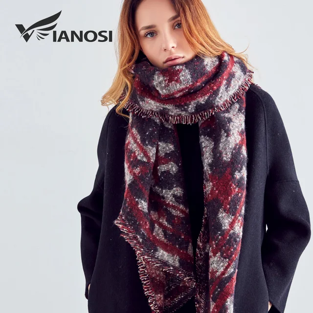 VIANOSI 2017 New Winter Scarves Women Echarpe Soft scarf luxury brand Large Foulard Femme Fashion Scarf Women VA221