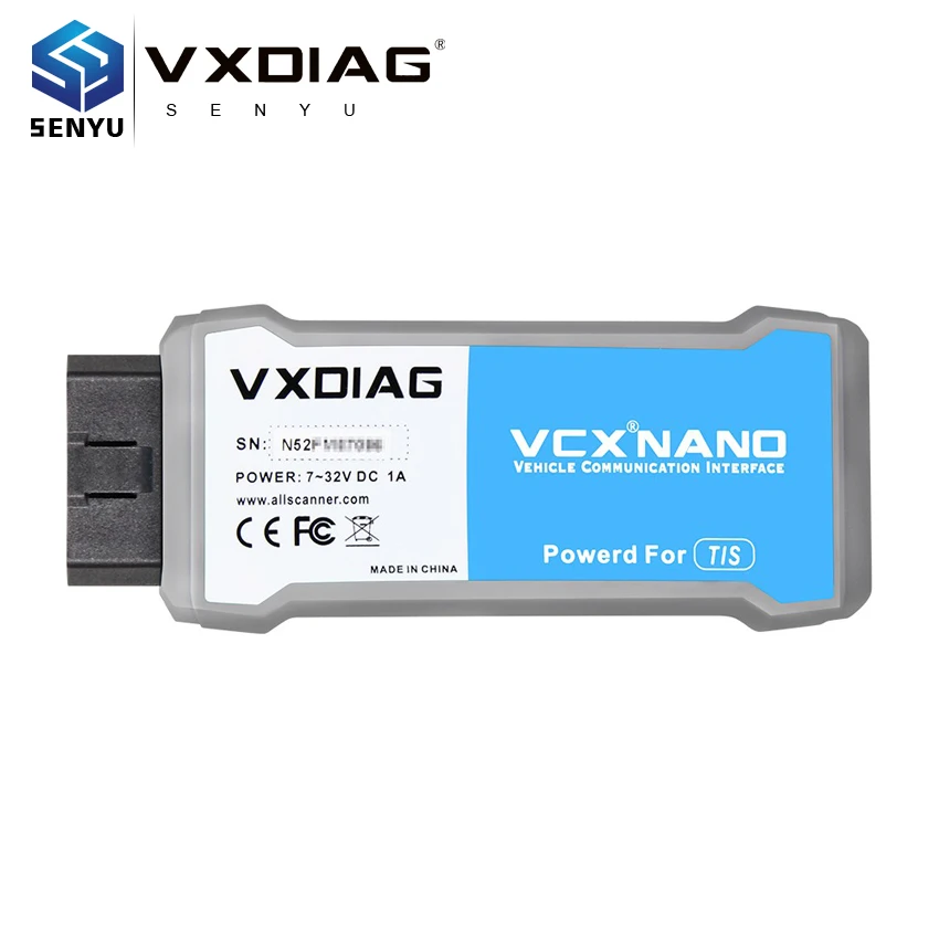 VXDIAG VCX NANO USB/ WIFI для TOYOTA MINI VCI TIS Techstream V15.00.026 совместимый с SAE J2534 Toyota диагностический