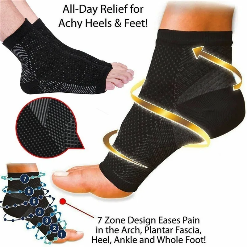 

Sport Socks Foot Ankle Compression Socks Anti Fatigue Varicose Feet Sleeve Plantar Fasciitis Relief Foot Pain Reduce Swelling