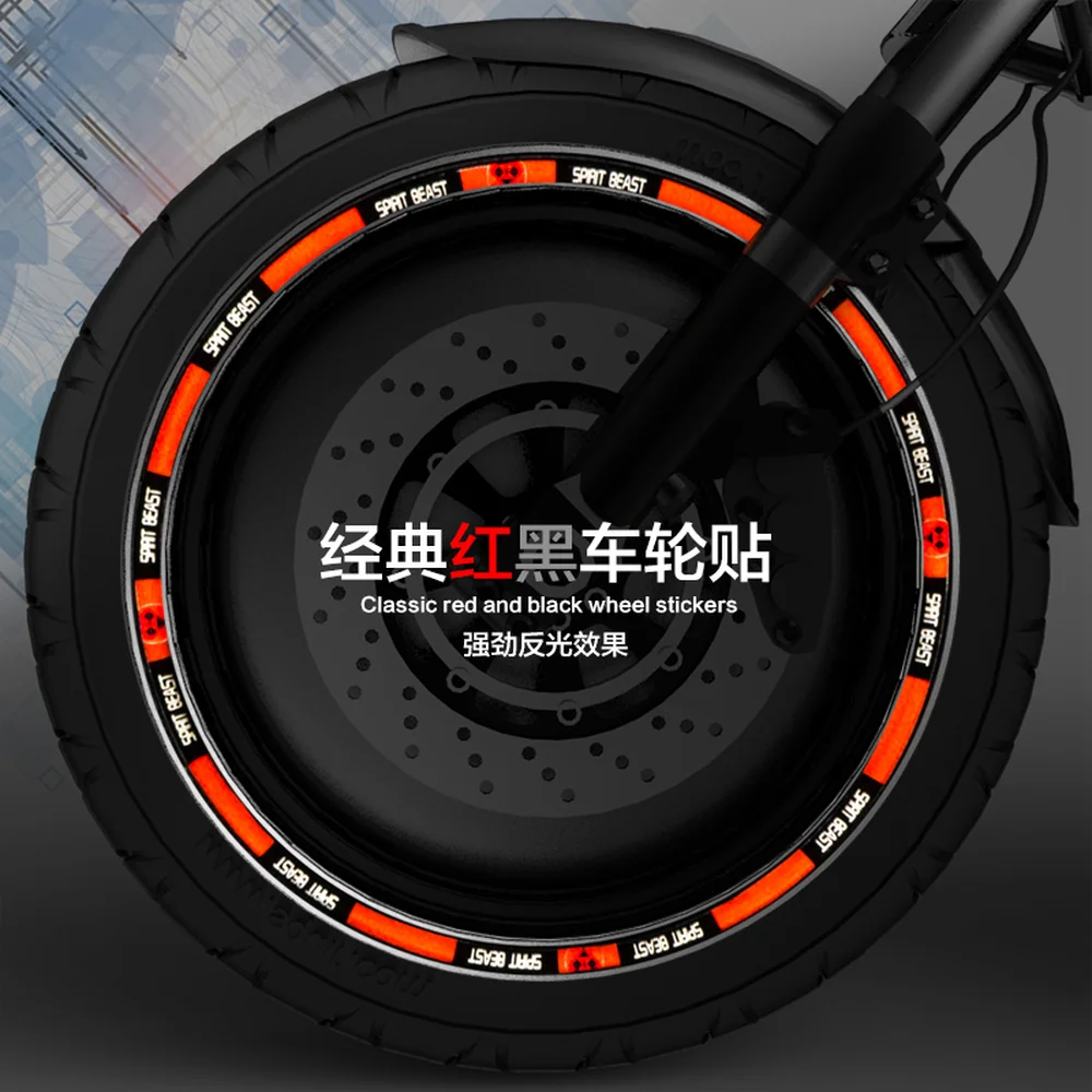 Наклейки на колесные шины для мотоцикла SPIRIT BEAST 10 12 18 дюймов Honda Ktm Yamaha Suzuki Benelli Aprilla