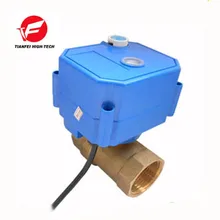 AC85-265V CR03 CR04 DN8 DN15 DN20 DN25 CWX-25s латунный наконечник с резьбой NPT с полным отверстием женский Электрический шаровой клапан с индикатором положения