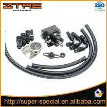 Полный черный AE Стиль 7 MGTE MKIII регулятор давления топлива красный с наборами шлангов. фитинги. Датчик