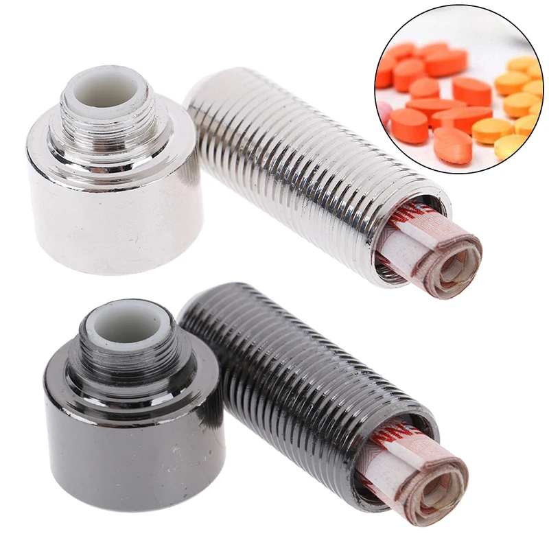 

Multifunctional Metal Screw Pill Box Storage Cash Money Storage Container Box Secret Bolt Container Safe Bolt 2 Style