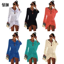 Prowow, женское сексуальное бикини, пляжный купальник, накидка, купальный костюм, летняя пляжная одежда, купальник, Сетчатое пляжное платье, туника, Халат