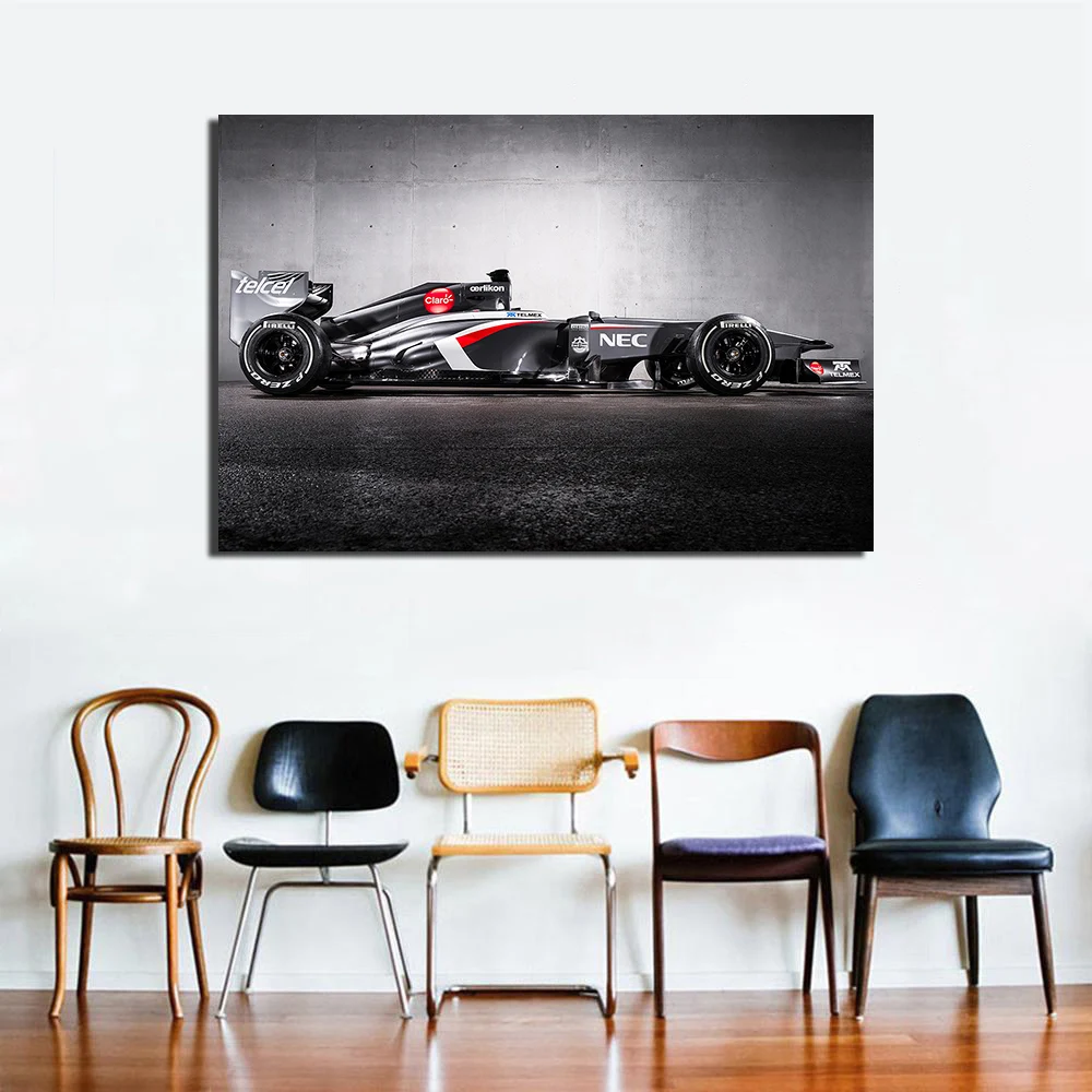 Sauber C32 F1 гоночный автомобиль постер холст ткань печать живопись Настенная