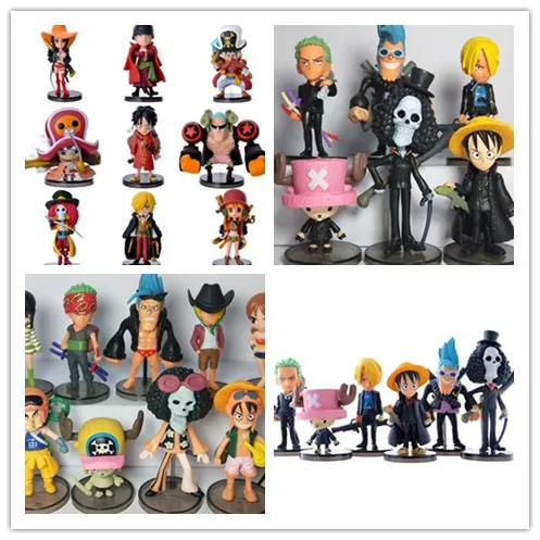 

Hot Many styles One Piece PVC Action Figures Cute Mini Figure Toys Dolls Model Collection Toy Brinquedos