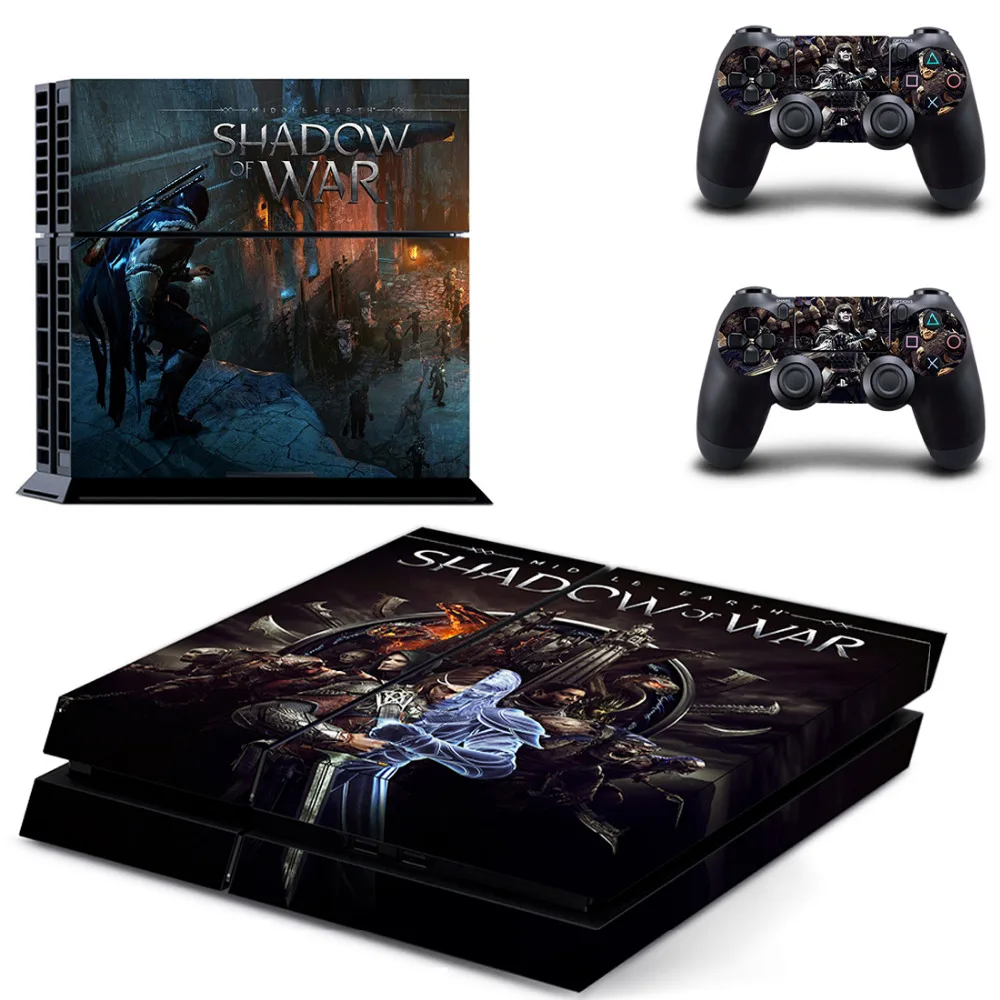 Middle Earth Shadow Of War Ps4 Skin Sticker Decal Vinyl Per Sony Playstation 4 Console E 2 Controller Adesivi Ps4