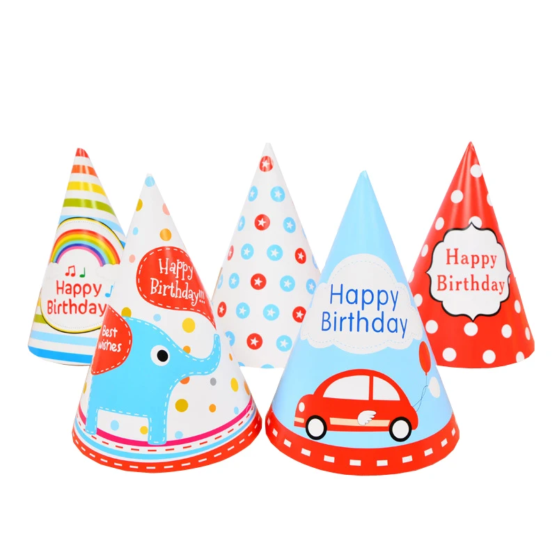 10PC Cute Boys Girls Birthday Party Decoration Hats Baby Shower