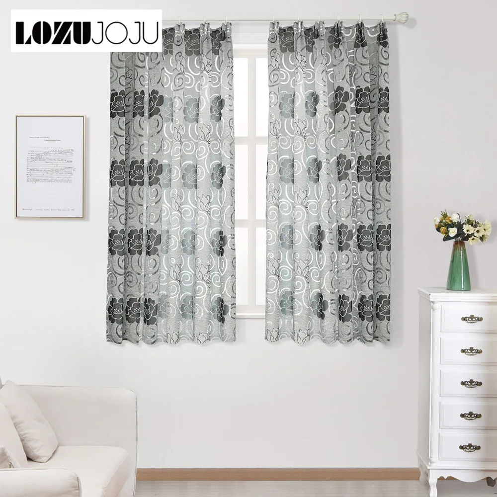 Lozujoju Double Color Curtains Ready Made Drapes For Bedroom