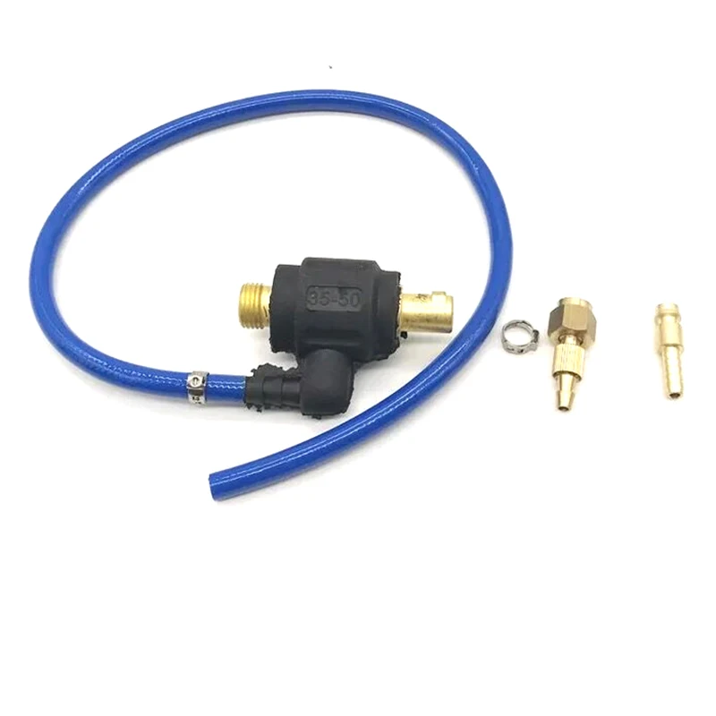 

New TIG Power Welding Gas Adapter Connector 35-50 Male M16 M10 With 9mm Quick Connection For WP 17 18 26 Welding Torch