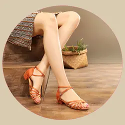 Детская Танго, латина Обувь для танцев высокое качество латиноамериканских танцев женщина Танцы Обувь для бальных танцев, обувь для