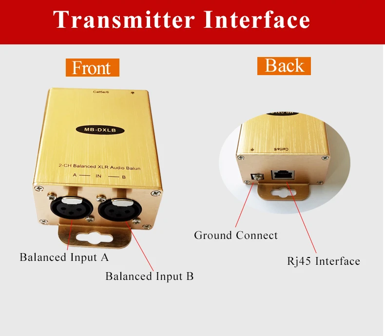 Профессиональный аудио через Cat5/6 адаптер XLR сбалансированный аудио в RJ45 конвертер XLR удлинитель