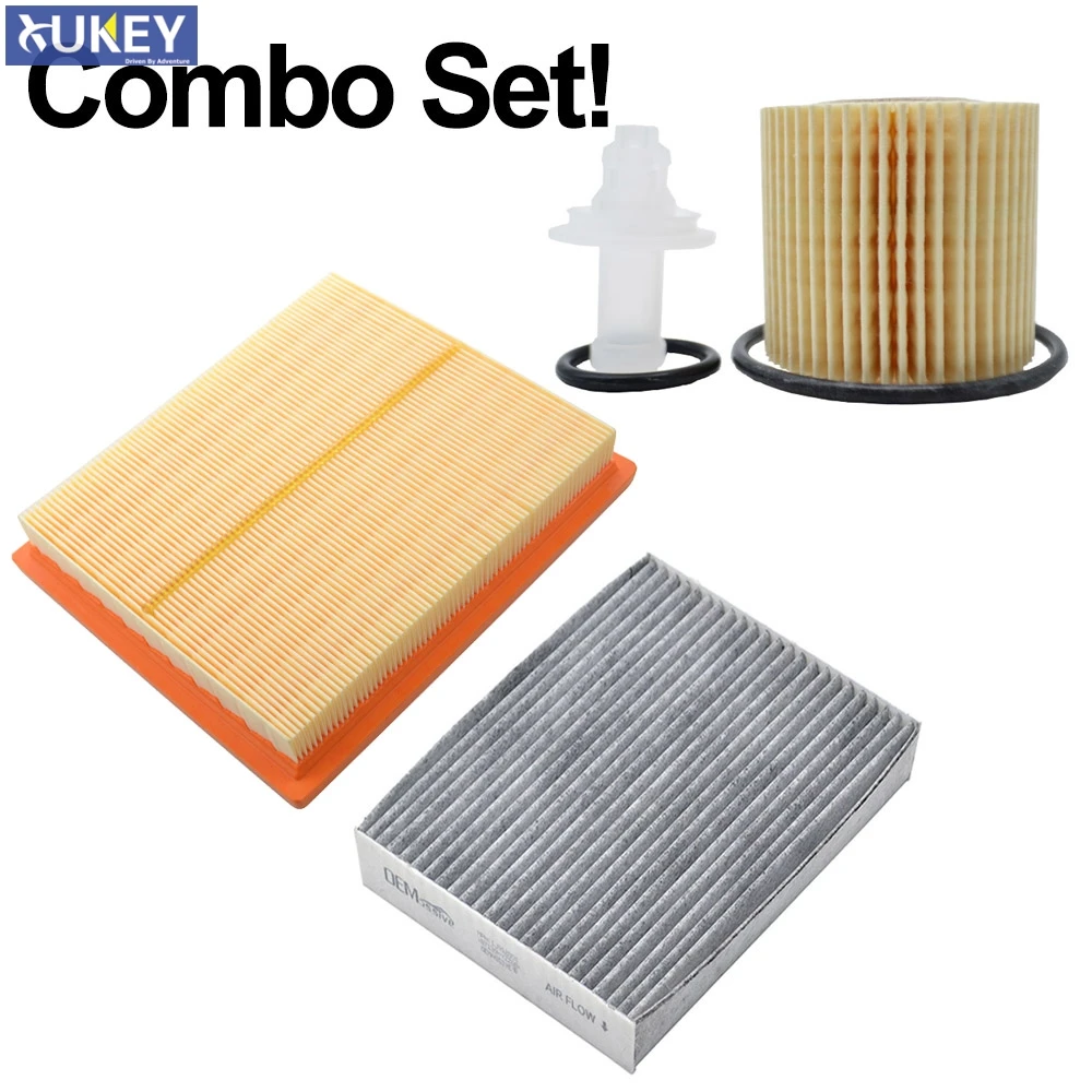 

Combo Set Oil Engine Pollen Cabin Activated Carbon Air Filter For Toyota Prius V Alpha Plus 2012 2013 2014 2015 2016 2017 1.8L