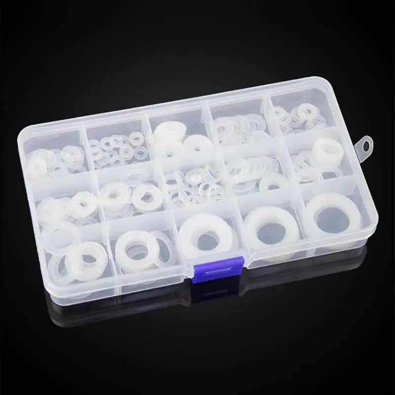 

250pcs/set Soft Nylon Washers Insulation Plumbing Leak-proof Gaskets Kit