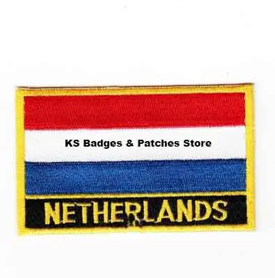 

Netherlands Rectangular Shape Flag patches embroidered flag patches national flag patches for clothing DIY Decoration PT0076-R