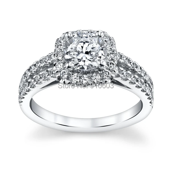 center 1 carat lab grown diamond halo ring for girls solid 9k white gold engagement rings fashion wedding rings for women in rings from jewelry - Girl Wedding Rings center 1 carat lab grown diamond halo ring for girls solid 9k white gold engagement rings fashion wedding rings for women in rings from jewelry - Girl Wedding Rings