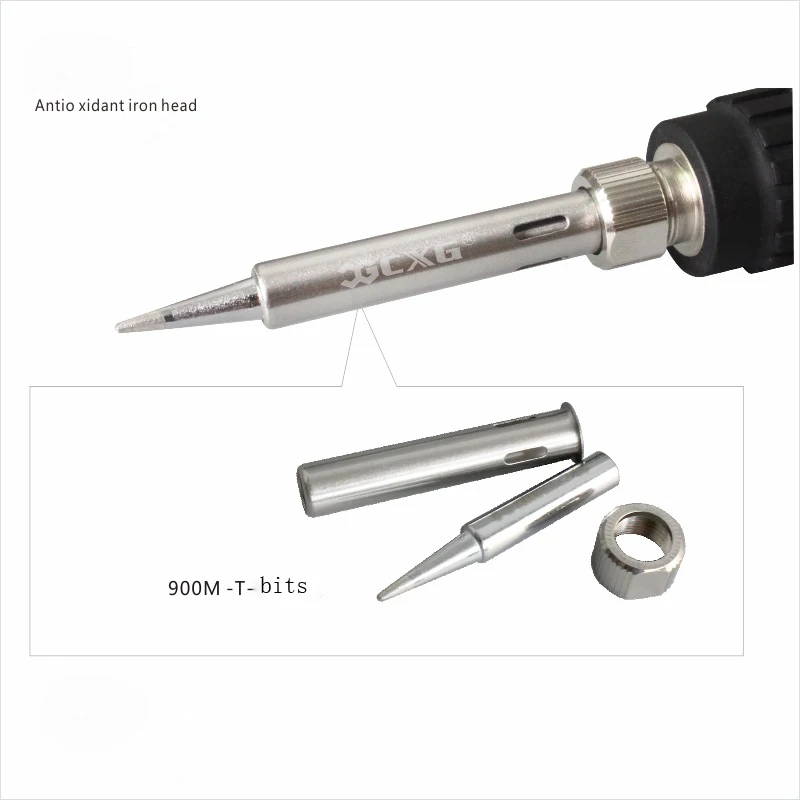 

60W 220V EU Plug Electrical Soldering Iron Adjustable Temperature Soldering with 5tips wire tweezers Hand Welding Repair Tool