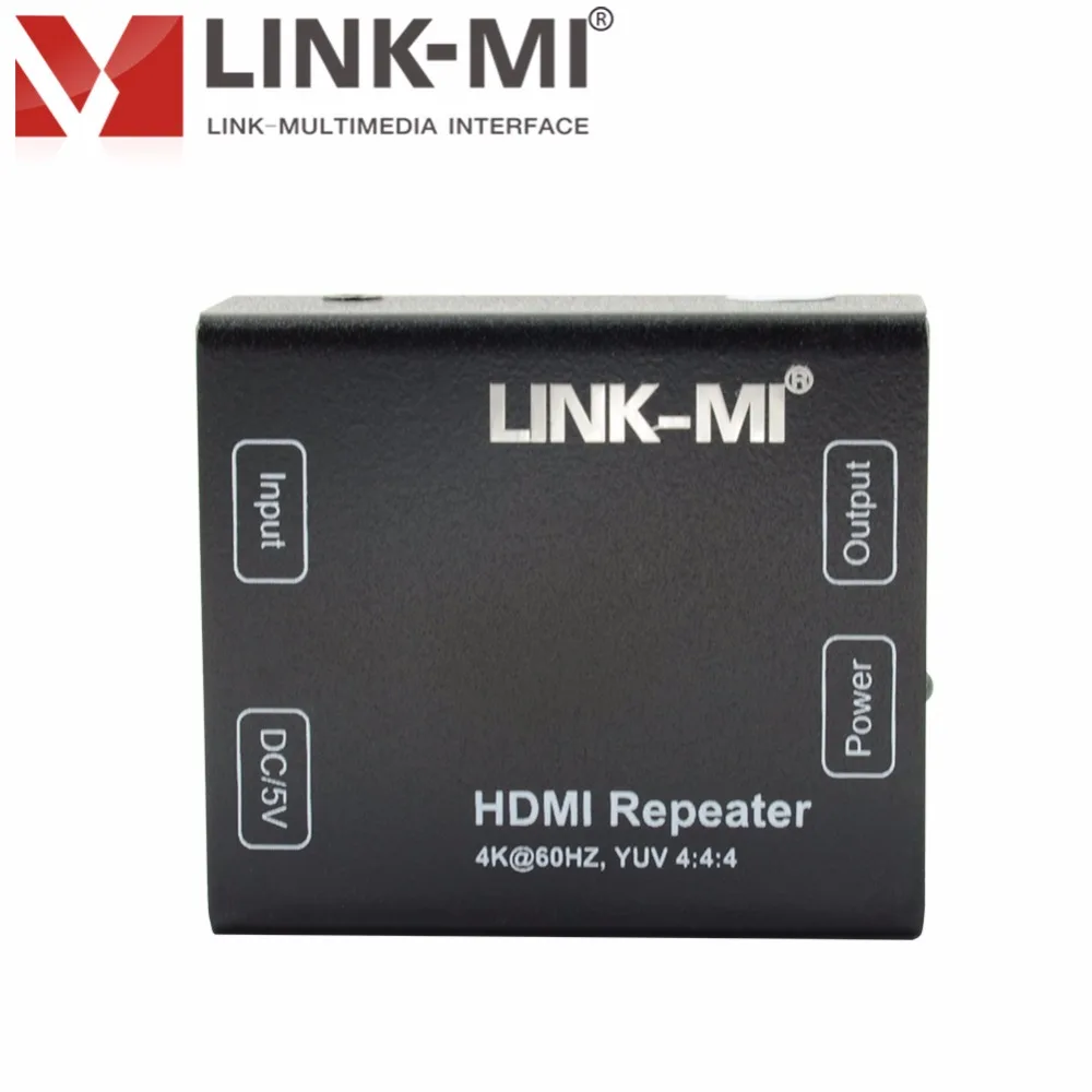 

LINK-MI EX39 Digital TV repeater 4K@60HZ YUV4:4:4 50M HDMI 2.0 HDMI Extender 25m to 50m adapter 3D video formats HDCP 2.2, 18GPS