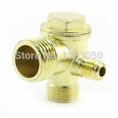 

3 Way Brass Male Threaded Check Valve Tool for Air Compressor
