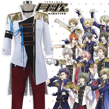 

Japan Anime Tsukiuta. SHIMOTSUKI SHUN Cosplay Costume Halloween Uniform Outfit Coat+Pants+Gloves Custom-made