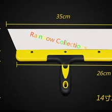 1 шт. 14'/350*220 мм Высококачественная Толстовка эластичная стальная пластиковая ручка набор шпателей скребок строительные инструменты