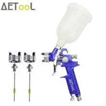 AETool 300 мл Spary пистолет 0,8 мм/1,0 мм Насадка сменный комплект+ профессиональные HVLP мини воздушные краскопульты Аэрограф для окрашивания автомобиля