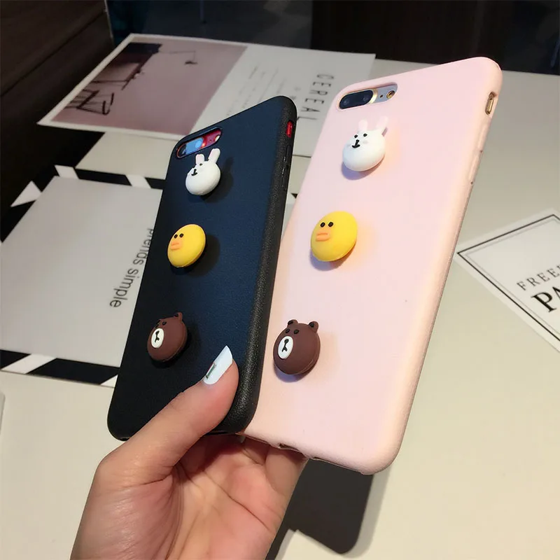 Чехол для телефона Peels с головой животного iPhone 7 6 6s 8 X Plus XR XS простые однотонные