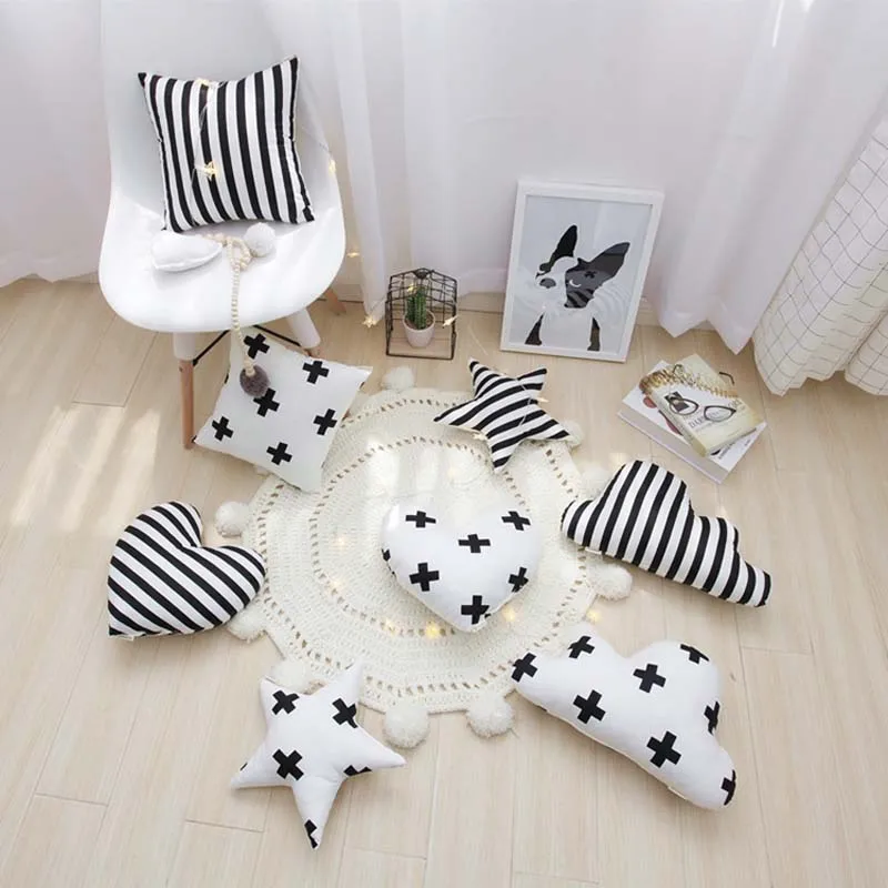 

Baby Room Sofa Cushion Star Cloud Heart Home Travel Pillows Kids Room Decorative Fabric Toys Baby Shower Gift Christmas Present