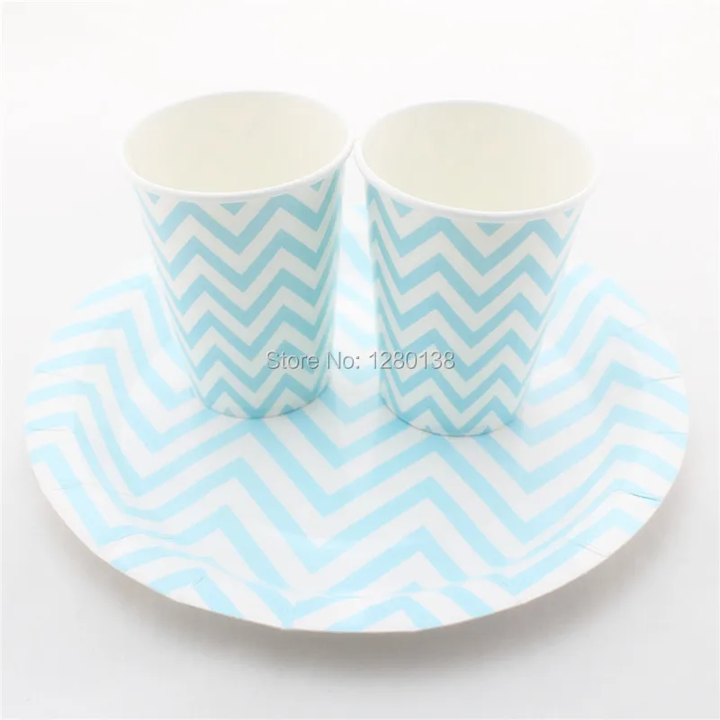 Disposable Paper Plates And Cups Wedding Party Supplies Chevron Disposable Paper Plates And Cups Wedding Party Supplies Chevron Straws Wooden Fork Spoon Knift In Tableware From Home Garden On