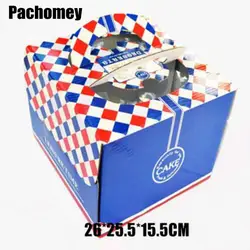 Еда посылка Caixa новая упаковка для печенья Макарон Подарочная коробка пакет из крафтовой бумаги с ручкой мыло хлебобулочные печенье Бумага