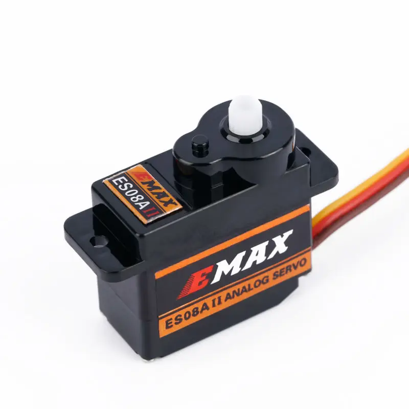 Горячая Распродажа 1 шт. EMax ES08A II 9 грамм Мини Micro Высокочувствительный Servo Для 3D RC Самолет Вертолет DIY гоночный drone высокого качества