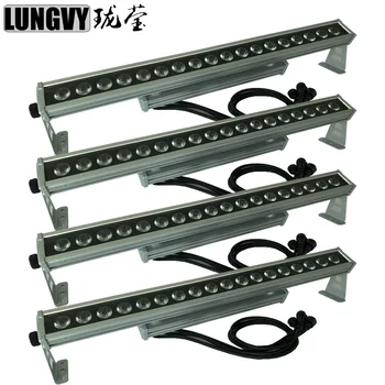 

Free Shipping 4pcs/lot Waterproof IP65 18x15W RGBWA 5IN1 LED Wall Wash Lighting DMX 512 Stage Professional For DJ Equipment