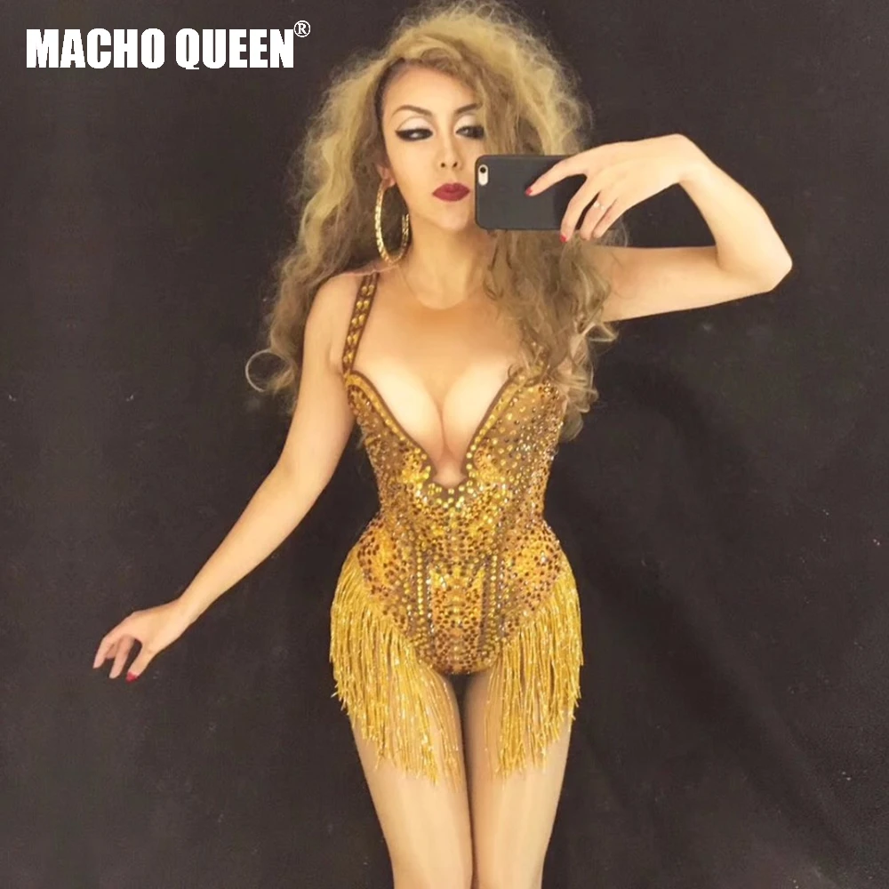 fringe bodysuit dress