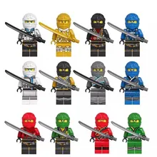 Enlighten Juguetes 12pcs Different Ninja Mini Figures Building Bricks DIY Kids Toys Compatible Blocks Ninjago For Children Gift Enlighten Juguetes 12pcs Different Ninja Mini Figures Building Bricks DIY Kids Toys Compatible Blocks Ninjago For Children Gift