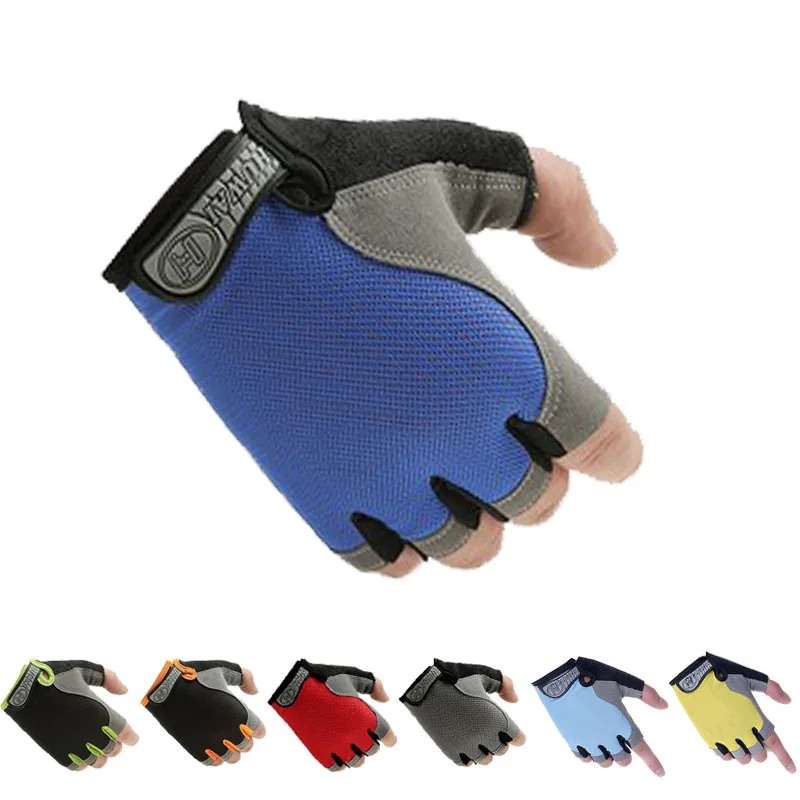 

Cycling Bike Half Finger Gloves Shockproof Breathable MTB Mountain Bicycle Gloves Men Women Sports Cycling Fitness Gym Glove