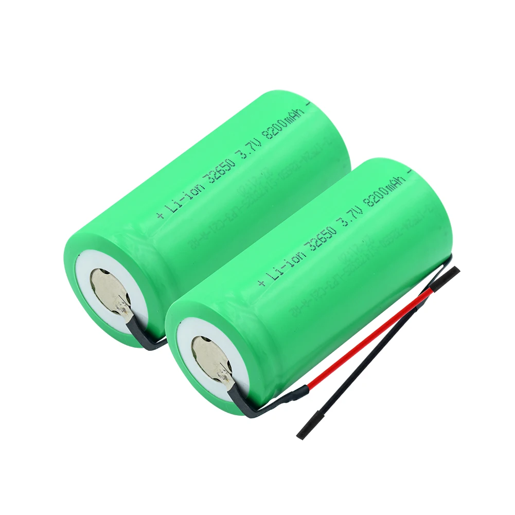 1/2/4/6/8/10 шт 8200mah 3,7 V аккумулятор 32650 литий ионная батарея Перезаряжаемые Батарея с подключайте провода для светодиодный фонарик налобный фонарь