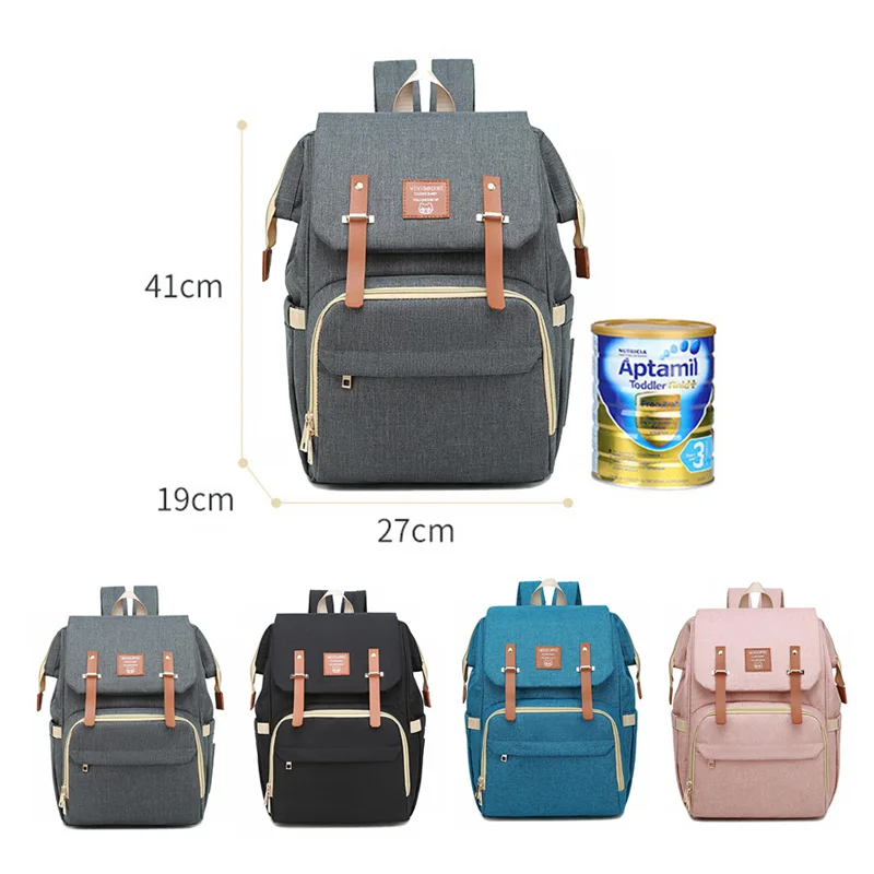 Baby Diaper Bag Backpack Mummy Daddy USB Backpack Stroller Nappy Bag Waterproof Oxford Handbag Nursing Bags Kits Maternity Bags