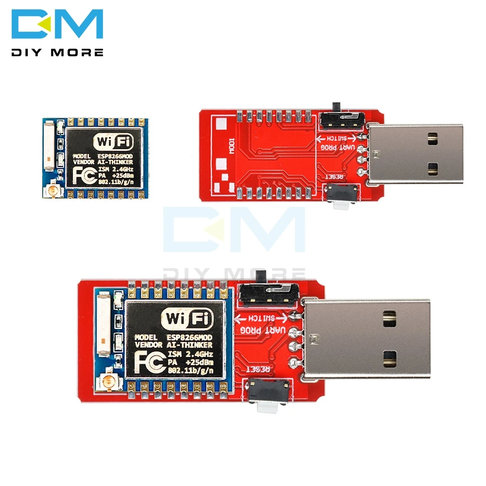 

CH340 CH340G USB To TTL ESP8266 ESP-07 ESP07 WiFi Wireless Development Board Module Antenna To TTL Driver Module 4.5V - 5.5V