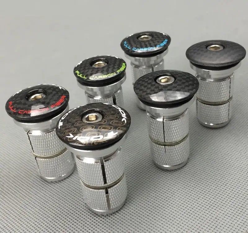 Carbon Fiber MTB Road Bike Headset Top Cap Cover star nut Aluminum