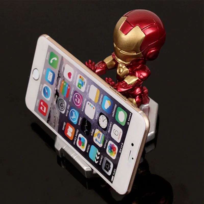 

Mobile Phone holder for iphone x samsung s10 huawei p30 xiaomi hulk Captain America iron Man Marvel Avenger Desktop Holder