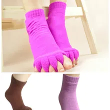 Newly Men Women Sleeping Health Foot Care Massage Toe Socks Five Fingers Toes Compression Treatment Yoga Socks BFE88